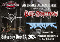 An Unholy Alliance Fest 2024 - De vier ruiters van de Apocalyps in verschillende gedaantes