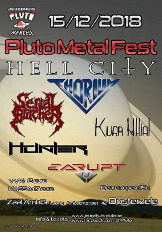 Pluto Metal Fest 2018 - Bevestigingen, met het oog naar de toekomst gericht