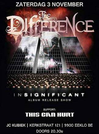 The Difference - 'Insignificant' cd release - Compleet omver geblazen, door een verwoestende orkaan