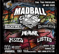 BTFLY presenteert Madball, Backfire! + guests, Trax, Roeselare op 9 mei 2026