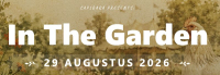 In The Garden editie 2026 op 29 augustus 2026 – Line-Up